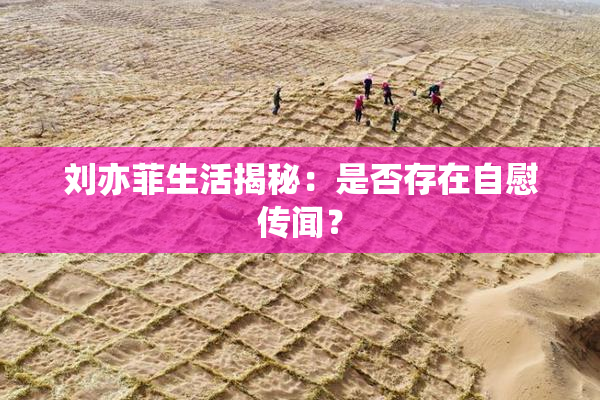 刘亦菲生活揭秘：是否存在自慰传闻？