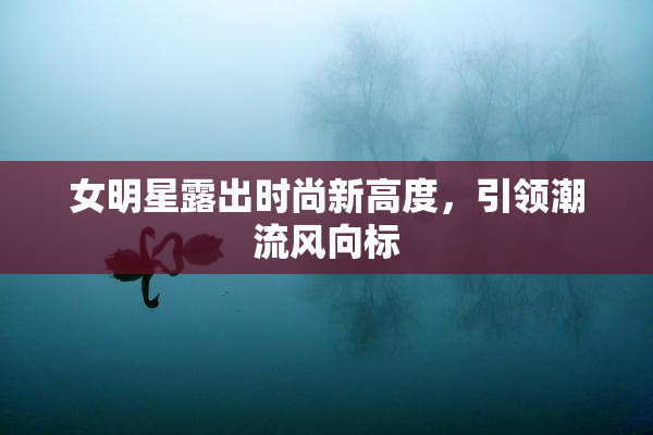 女明星露出时尚新高度，引领潮流风向标