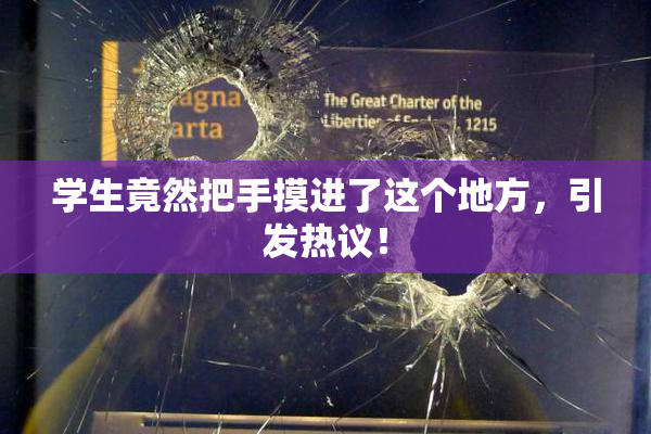 学生竟然把手摸进了这个地方，引发热议！