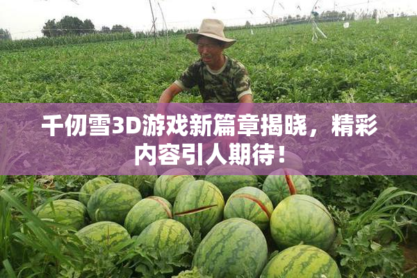 千仞雪3D游戏新篇章揭晓，精彩内容引人期待！