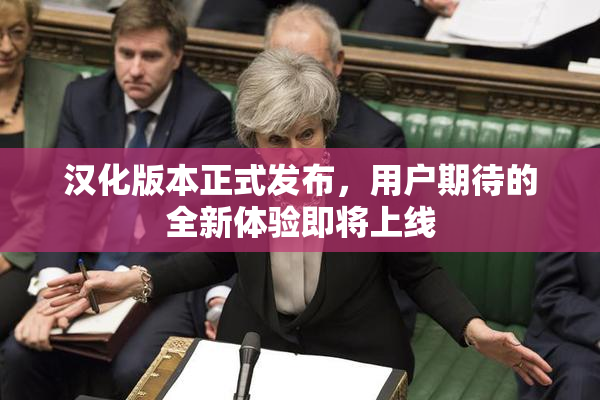 汉化版本正式发布，用户期待的全新体验即将上线