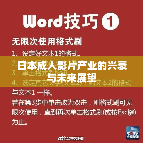 日本成人影片产业的兴衰与未来展望