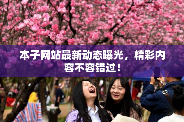 本子网站最新动态曝光，精彩内容不容错过！