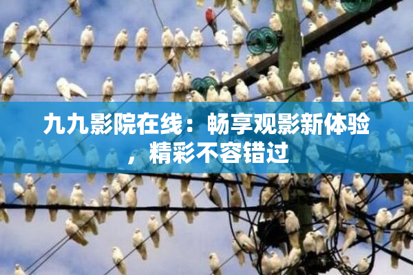 九九影院在线：畅享观影新体验，精彩不容错过
