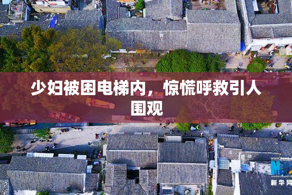 少妇被困电梯内，惊慌呼救引人围观