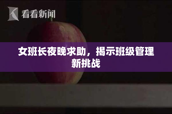 女班长夜晚求助，揭示班级管理新挑战