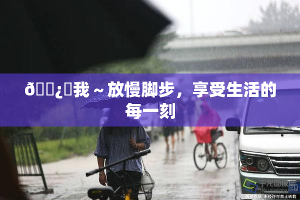 🌿‌我～放慢脚步，享受生活的每一刻
