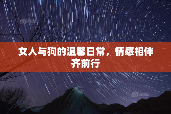 女人与狗的温馨日常，情感相伴齐前行