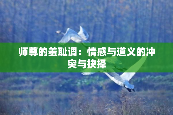 师尊的羞耻调：情感与道义的冲突与抉择