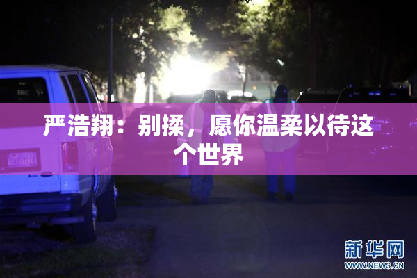 严浩翔：别揉，愿你温柔以待这个世界