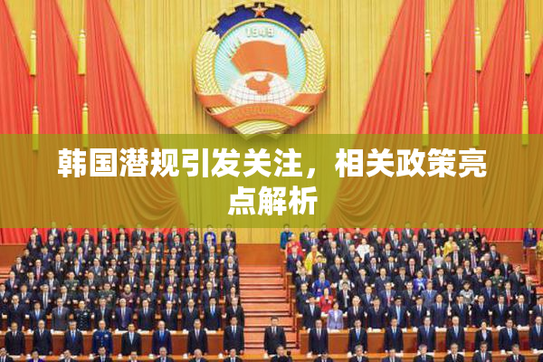 韩国潜规引发关注，相关政策亮点解析