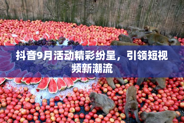 抖音9月活动精彩纷呈，引领短视频新潮流