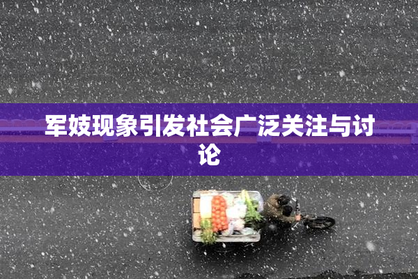 军妓现象引发社会广泛关注与讨论
