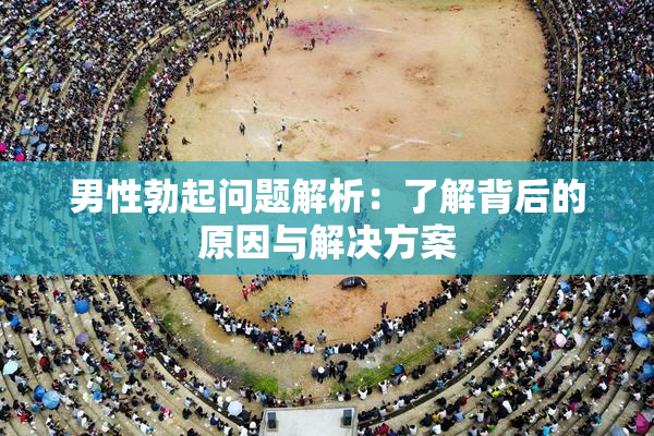 男性勃起问题解析：了解背后的原因与解决方案