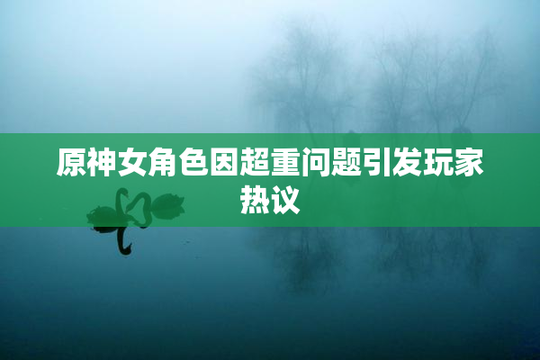 原神女角色因超重问题引发玩家热议