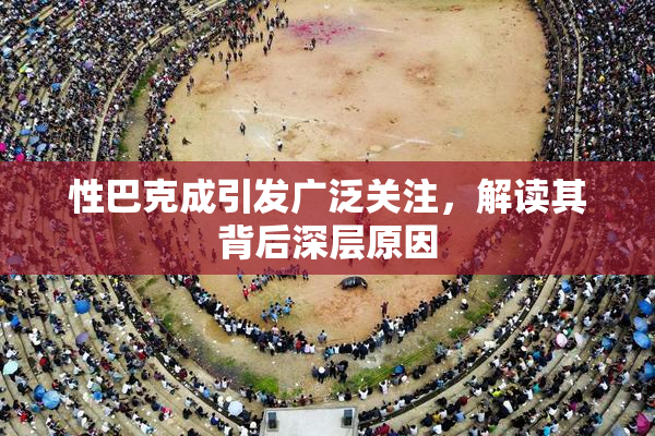 性巴克成引发广泛关注，解读其背后深层原因