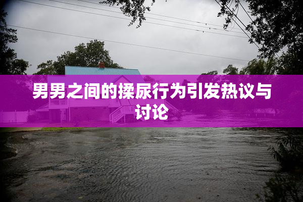 男男之间的揉尿行为引发热议与讨论