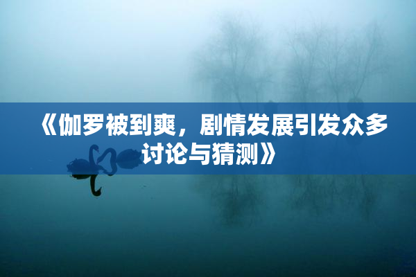 《伽罗被到爽，剧情发展引发众多讨论与猜测》
