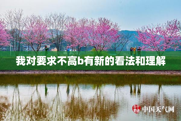 我对要求不高b有新的看法和理解
