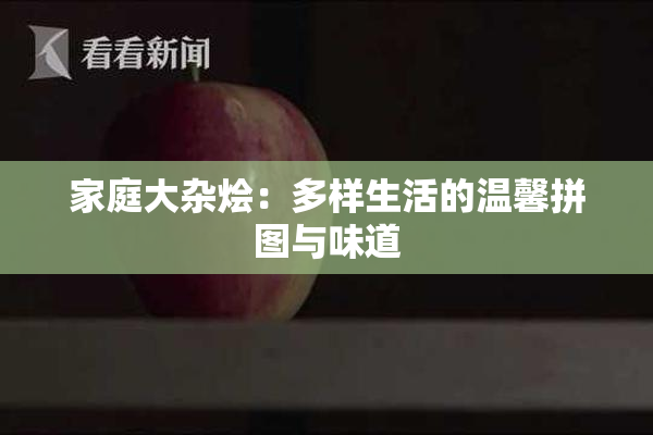 家庭大杂烩：多样生活的温馨拼图与味道