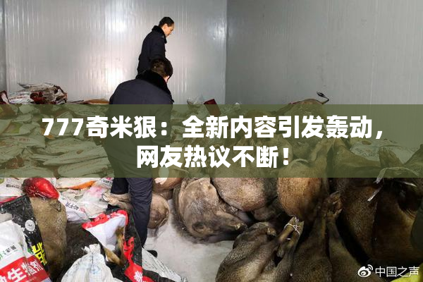 777奇米狠:全新内容引发轰动,网友热议不断!