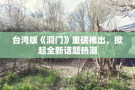 台湾版《洞门》重磅推出，掀起全新话题热潮