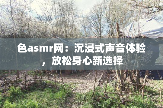 色asmr网：沉浸式声音体验，放松身心新选择