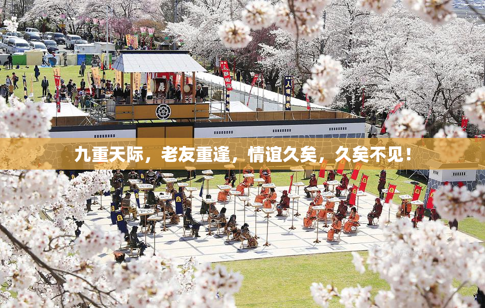 九重天际，老友重逢，情谊久矣，久矣不见！