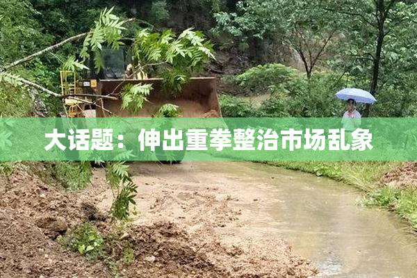 大话题：伸出重拳整治市场乱象