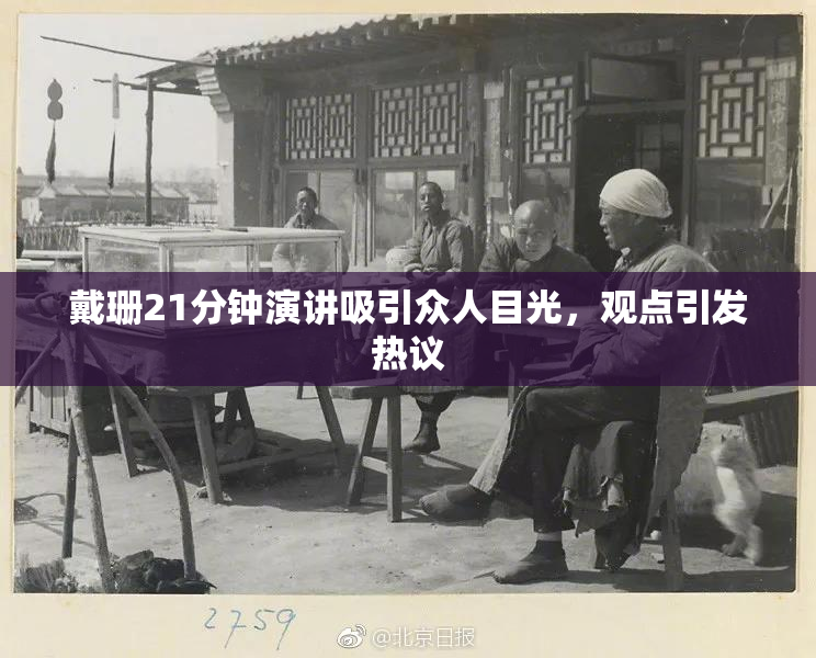 戴珊21分钟演讲吸引众人目光，观点引发热议