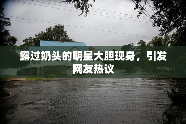 露过奶头的明星大胆现身，引发网友热议