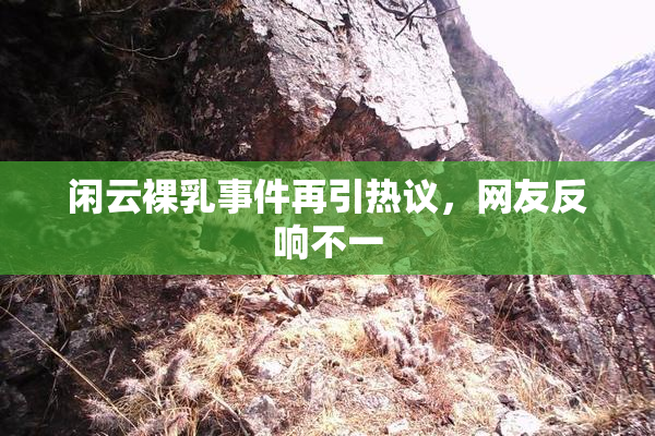 闲云裸乳事件再引热议，网友反响不一