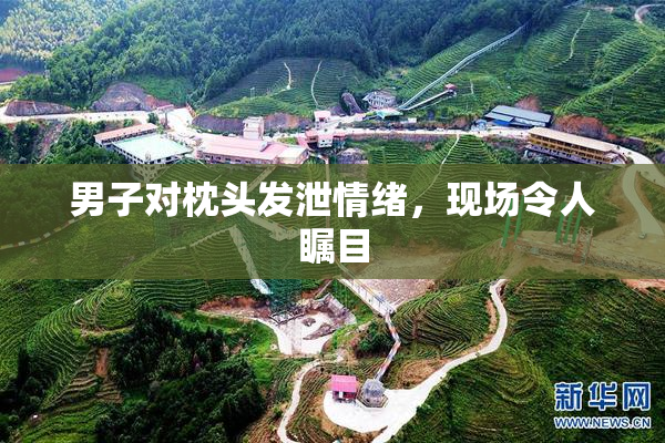 男子对枕头发泄情绪，现场令人瞩目