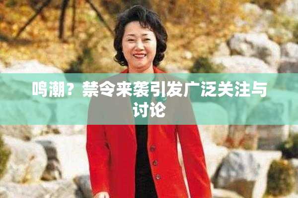 鸣潮？禁令来袭引发广泛关注与讨论