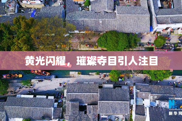黄光闪耀，璀璨夺目引人注目