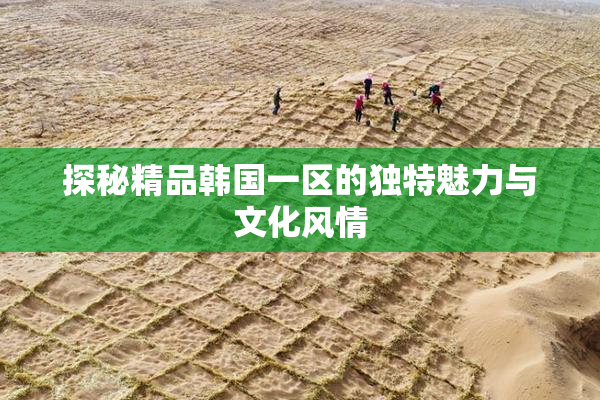 探秘精品韩国一区的独特魅力与文化风情