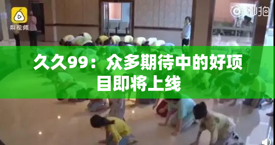 久久99：众多期待中的好项目即将上线