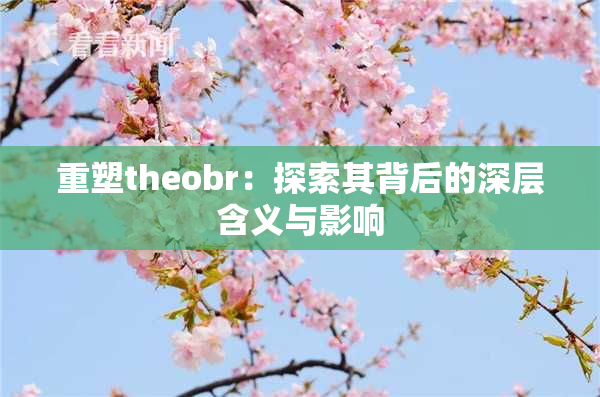 重塑theobr：探索其背后的深层含义与影响