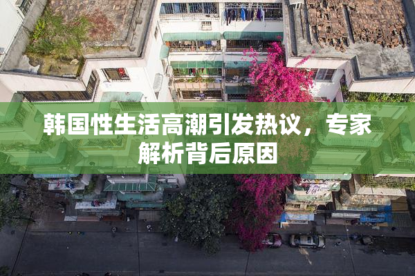 韩国性生活高潮引发热议，专家解析背后原因