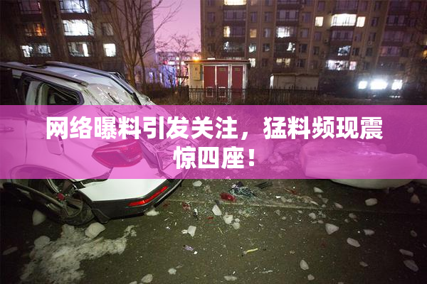 网络曝料引发关注，猛料频现震惊四座！