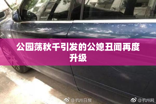 公园荡秋千引发的公媳丑闻再度升级