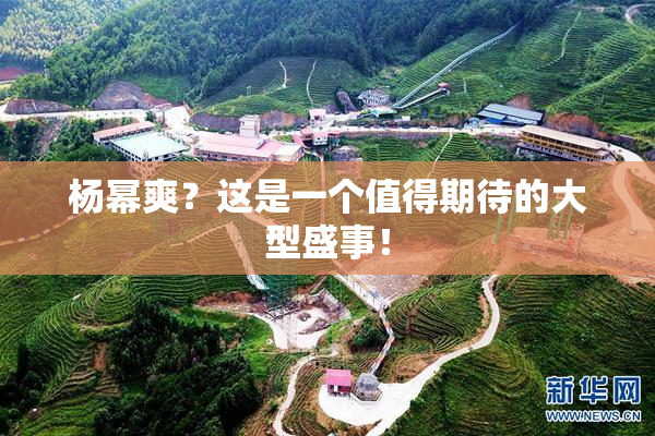 杨幂爽？这是一个值得期待的大型盛事！