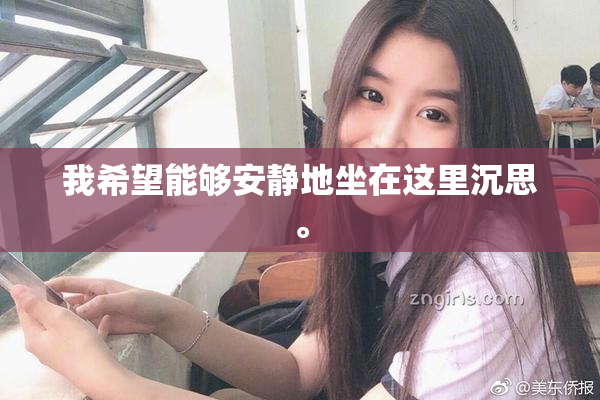 我希望能够安静地坐在这里沉思。
