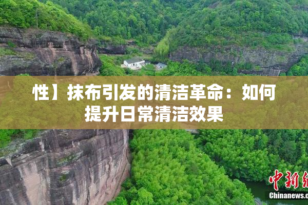 性】抹布引发的清洁革命：如何提升日常清洁效果