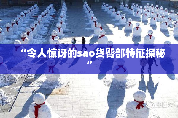 “令人惊讶的sao货臀部特征探秘”