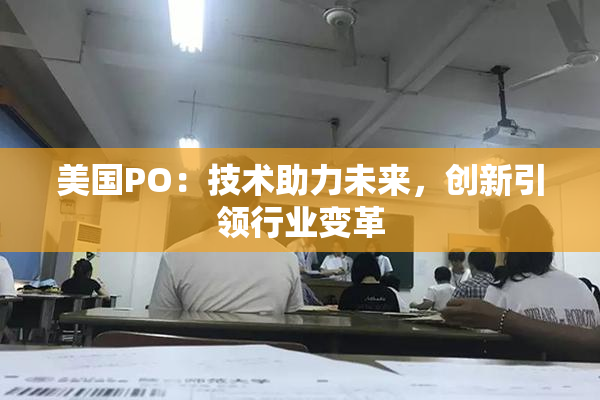 美国PO：技术助力未来，创新引领行业变革