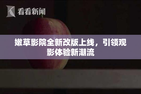 嫩草影院全新改版上线，引领观影体验新潮流