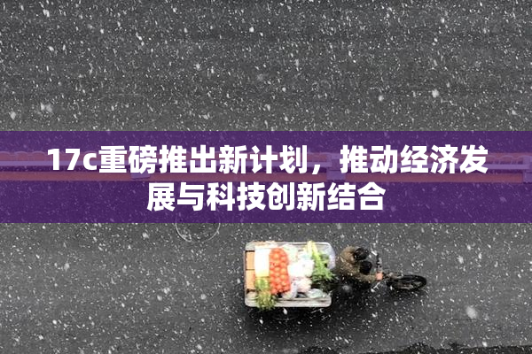 17c重磅推出新计划，推动经济发展与科技创新结合