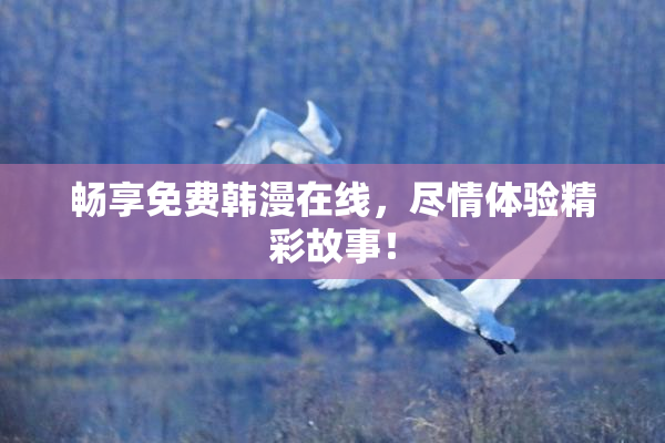 畅享免费韩漫在线，尽情体验精彩故事！