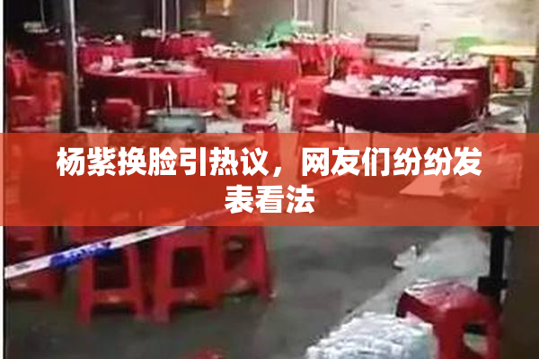 杨紫换脸引热议，网友们纷纷发表看法
